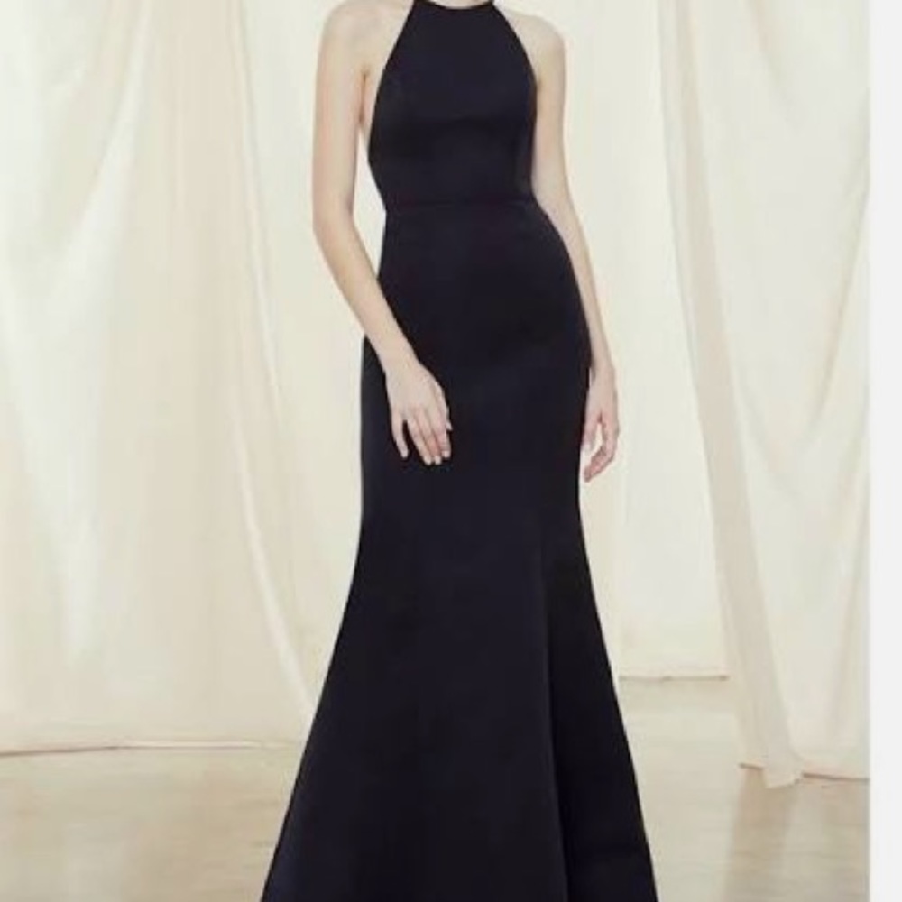 Amsale Caroline Bridesmaid dress - black size 6 - never worn - NWT